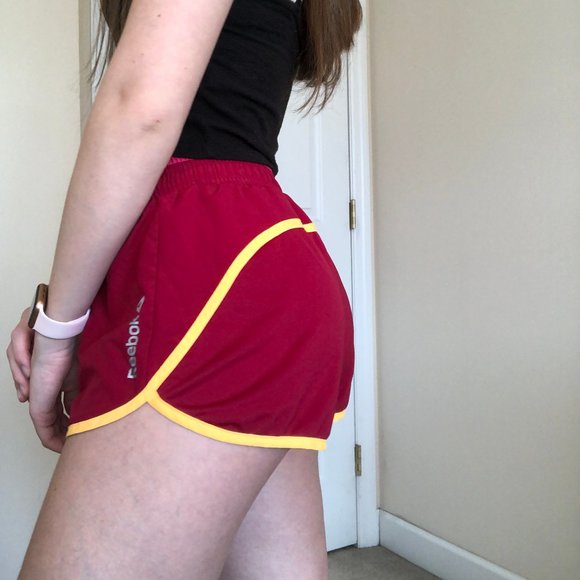 Reebok Red Athletic Shorts - Picture 3 of 5